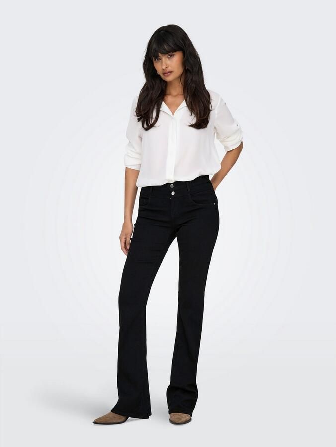 Only Bootcut jeans ONLRAIN MID FRONT YOKE FLARED DNM BOX X - Foto 3