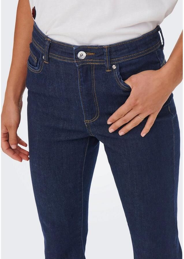 ONLY high waist flared jeans ONLWAUW dark blue denim - Foto 4