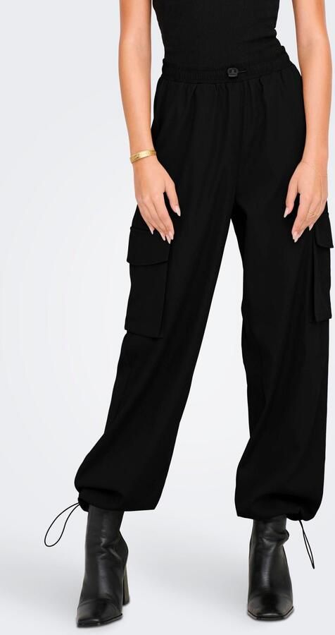Only Ocashi Cargo Pant WVN Noos Raven | Freewear Grijs Black Dames - Foto 7