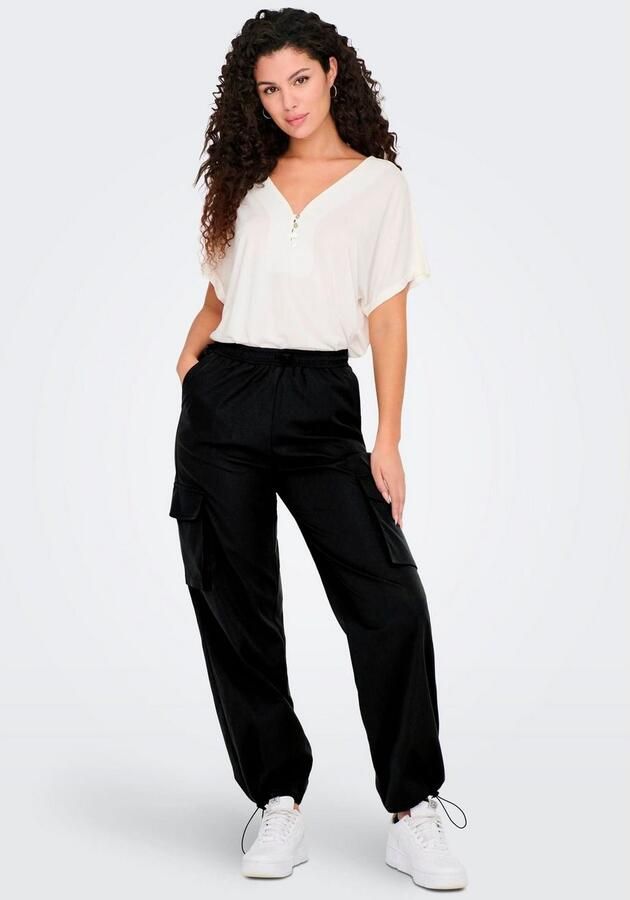 Only Ocashi Cargo Pant WVN Noos Raven | Freewear Grijs Black Dames - Foto 5