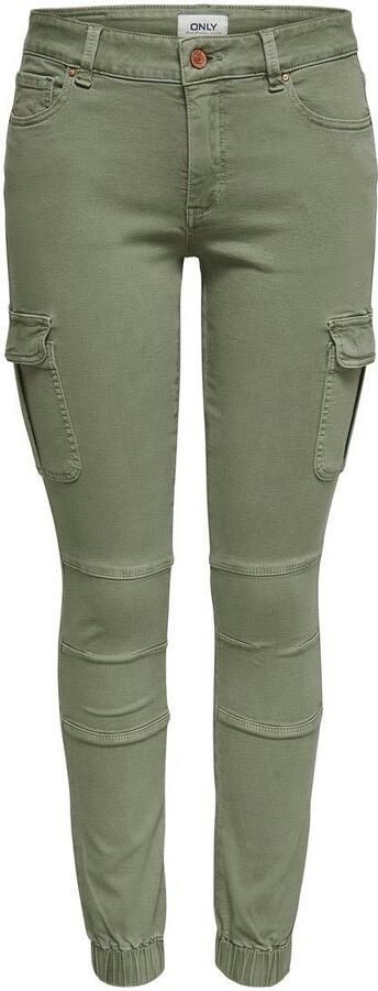 Only Groene damesbroek met rits en knoop Green Dames - Foto 8