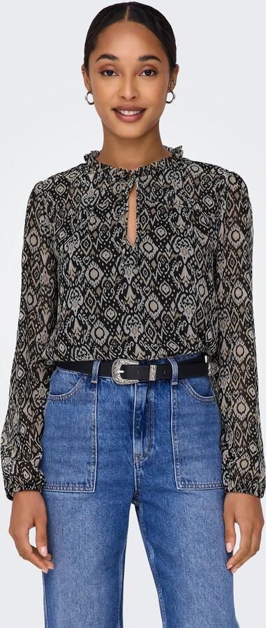 Only Chiffon blouse ONLDITSY L S BLOUSE WVN - Foto 8