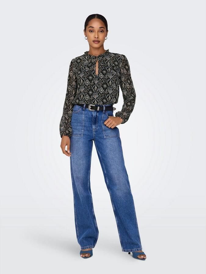 Only Chiffon blouse ONLDITSY L S BLOUSE WVN - Foto 6