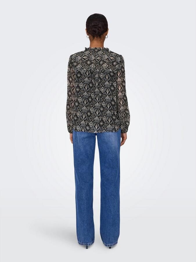Only Chiffon blouse ONLDITSY L S BLOUSE WVN - Foto 7