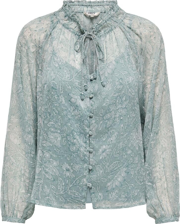 Only Loose fit chiffon blouse met all-over motief model 'ELIZA LIFE'
