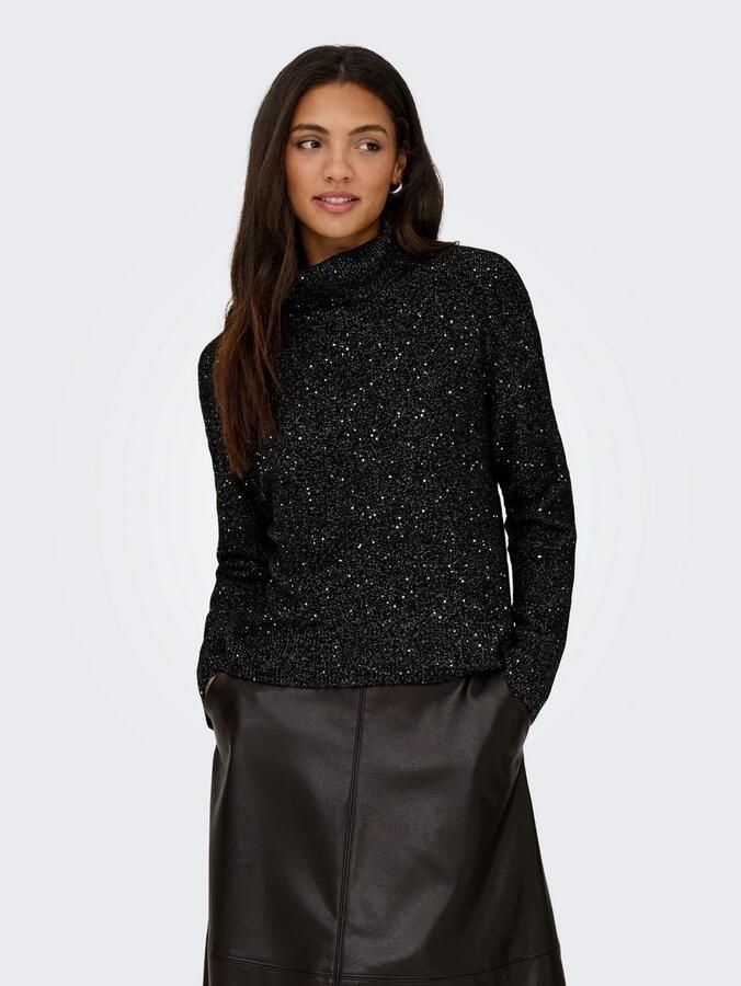 Only Coltrui ONLARIZONA LS SEQUINS ROLLNECK PULL KNT - Foto 3