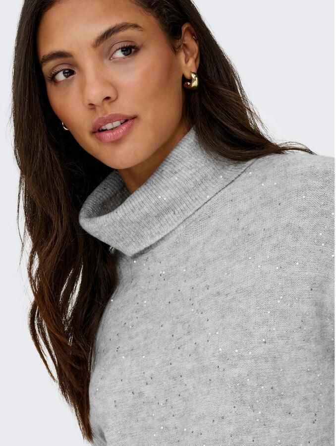 Only Oversized coltrui met pailletten model 'ARIZONA LS SEQUINS'