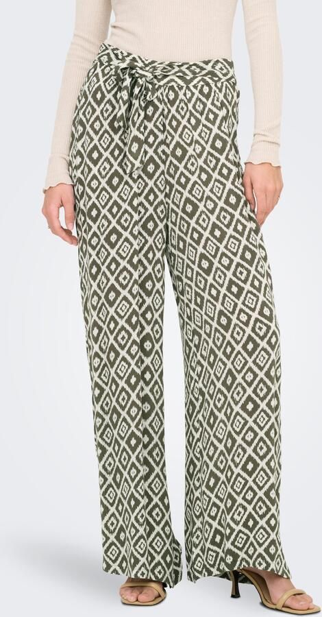 Only Comfortbroek ONLPAKJA LIFE AOP BELT PANTS WVN NOOS - Foto 5