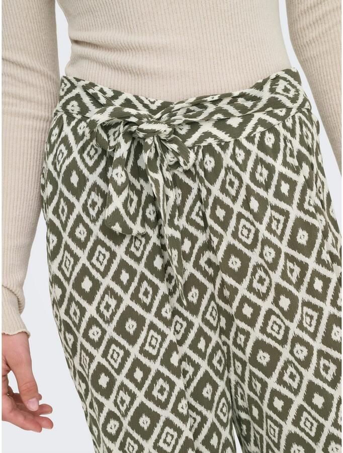 Only Comfortbroek ONLPAKJA LIFE AOP BELT PANTS WVN NOOS - Foto 2