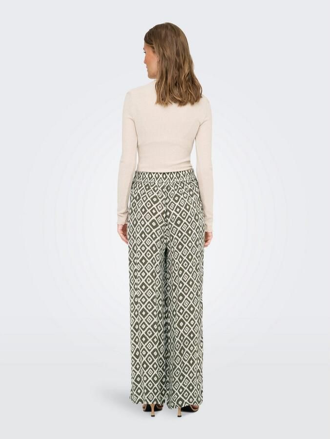 Only Comfortbroek ONLPAKJA LIFE AOP BELT PANTS WVN NOOS - Foto 3