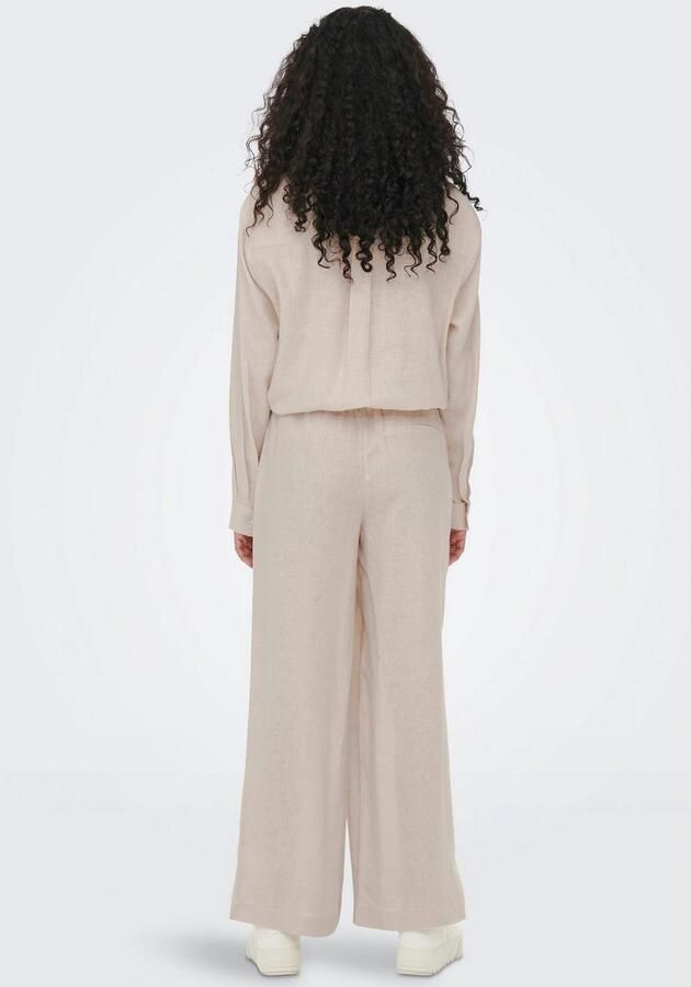 Only Comfortbroek ONLTOKYO – Zomerbroek met linnen en elastische band - Foto 3