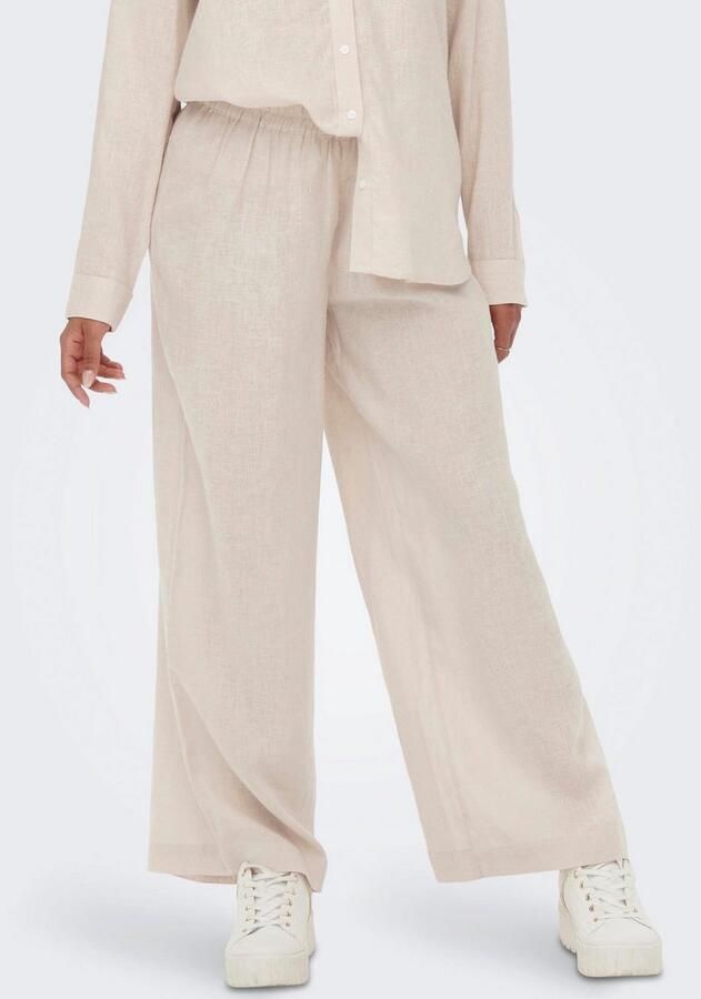 Only Comfortbroek ONLTOKYO – Zomerbroek met linnen en elastische band - Foto 2