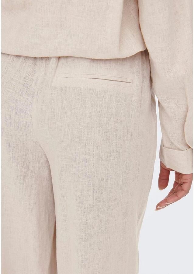 Only Comfortbroek ONLTOKYO – Zomerbroek met linnen en elastische band