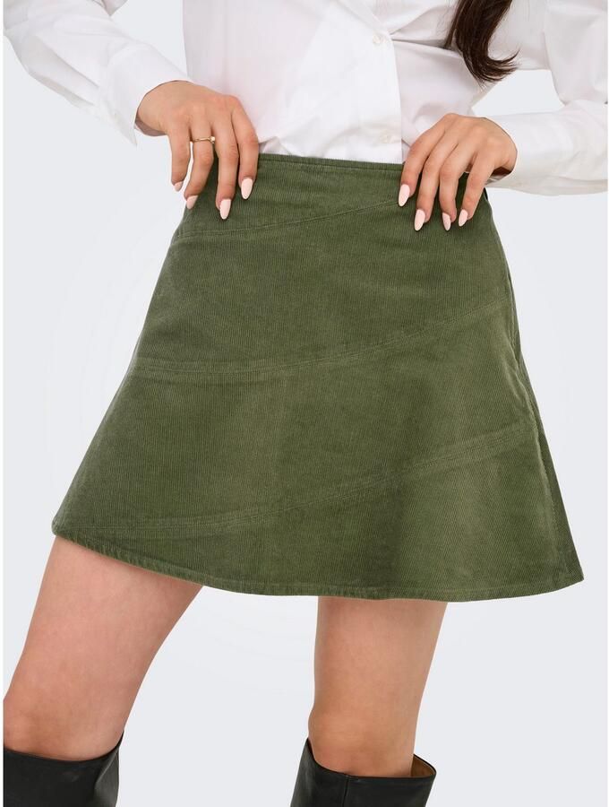 Only Cordrok ONLMOXIE HW CORD SKATER SKIRT CC PNT - Foto 3