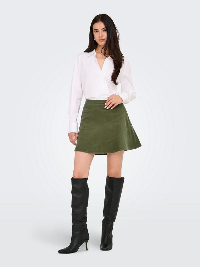 Only Cordrok ONLMOXIE HW CORD SKATER SKIRT CC PNT - Foto 4