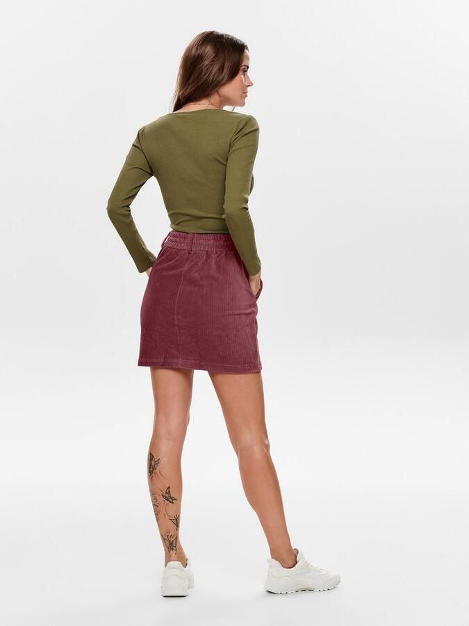 Only Cordrok ONLPOPTRASH CORDEROY SKIRT PNT - Foto 7