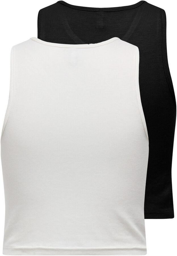 Only Crop-top ONLBELIA S L CROP TOP CS JRS 2PACK (set 2-delig) - Foto 3