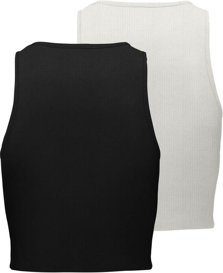 Only Crop-top ONLBELIA S L CROP TOP CS JRS 2PACK (set 2-delig)
