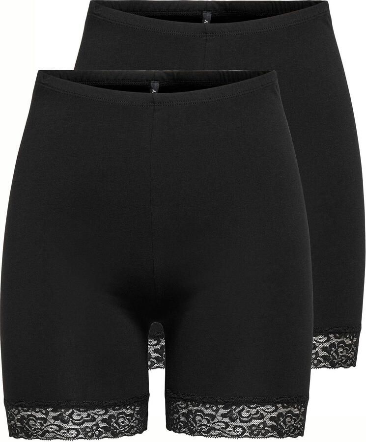 Only Fietsbroekje ONLLIVE – Fietsbroeken met kanten zoom in praktische duopack (Set van 2) - Foto 5