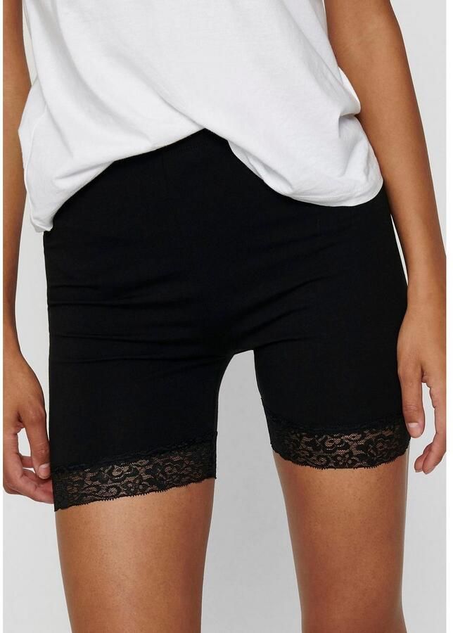 Only Fietsbroekje ONLLIVE – Fietsbroeken met kanten zoom in praktische duopack (Set van 2)