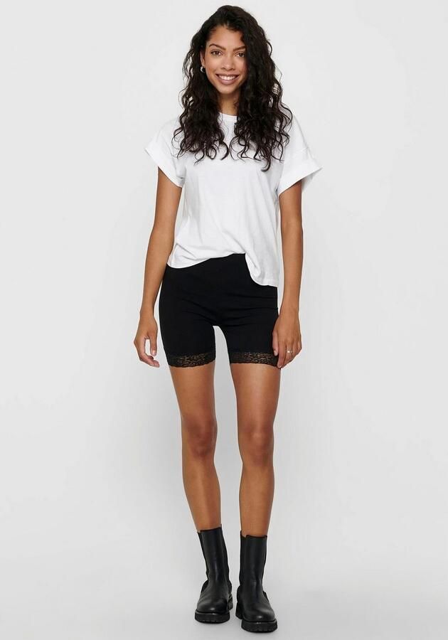 Only Fietsbroekje ONLLIVE – Fietsbroeken met kanten zoom in praktische duopack (Set van 2) - Foto 4