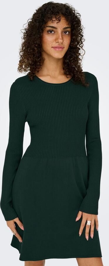 Only Licht uitlopende gebreide jurk van viscosemix model 'ALMA' - Foto 7