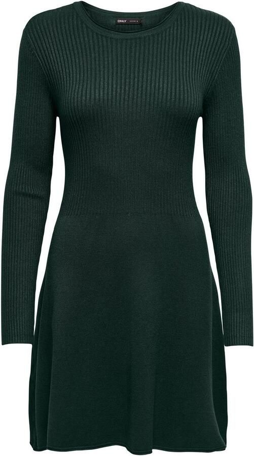 Only Licht uitlopende gebreide jurk van viscosemix model 'ALMA' - Foto 6