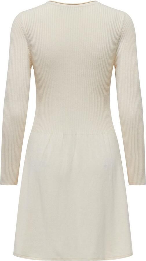 Only Licht uitlopende gebreide jurk van viscosemix model 'ALMA' - Foto 2