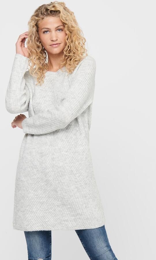 Only Relaxed fit gebreide jurk met ribstructuur model 'CAROL' - Foto 7