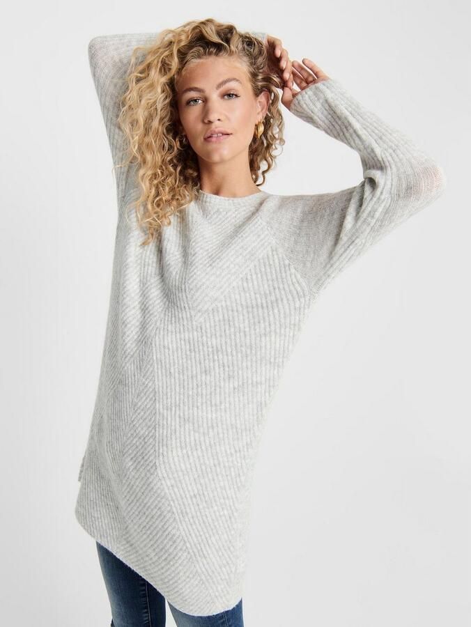 Only Relaxed fit gebreide jurk met ribstructuur model 'CAROL' - Foto 2