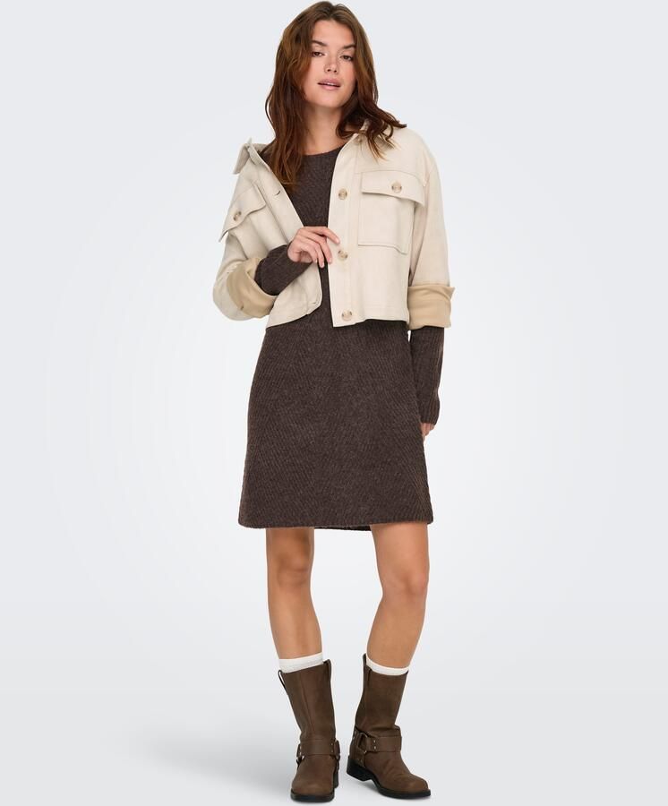 Only Gebreide jurk ONLCAROL L S DRESS KNT NOOS - Foto 6