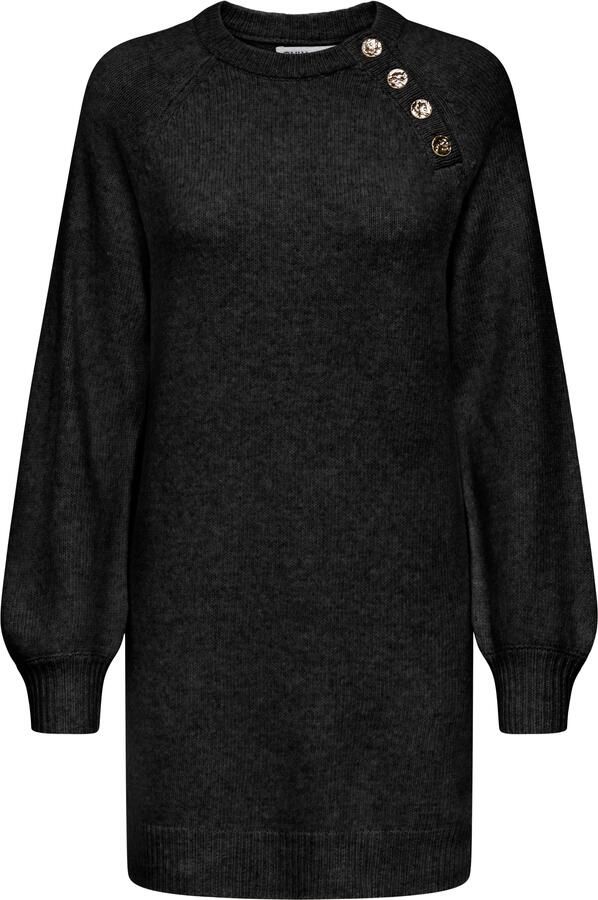 Only Gebreide jurk ONLFI LIFE LS BUTTON ONEC DRESS ZL KNT