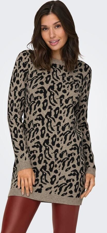 Only Gebreide mini-jurk met all-over motief model 'JENNI' - Foto 5