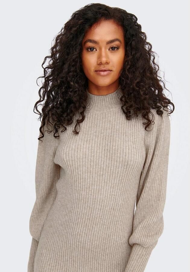 Only Comfort fit gebreide jurk van viscosemix model 'KATIA' - Foto 4