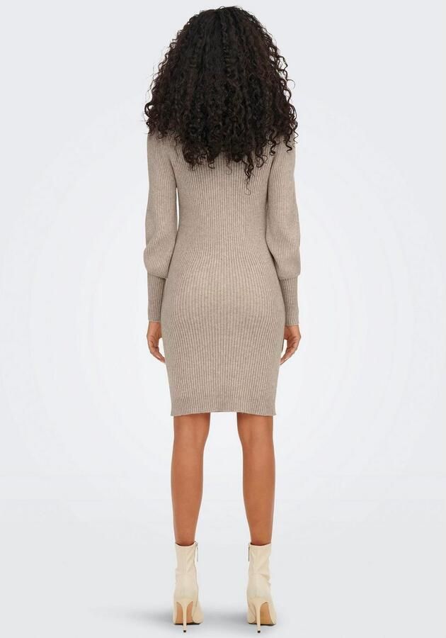 Only Comfort fit gebreide jurk van viscosemix model 'KATIA' - Foto 5