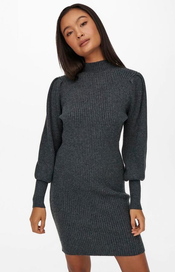 Only Comfort fit gebreide jurk van viscosemix model 'KATIA'