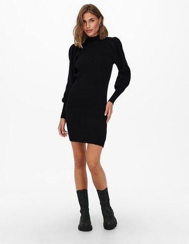 Only Comfort fit gebreide jurk van viscosemix model 'KATIA' - Foto 3