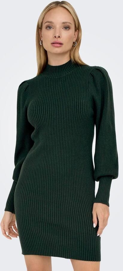 Only Comfort fit gebreide jurk van viscosemix model 'KATIA' - Foto 8