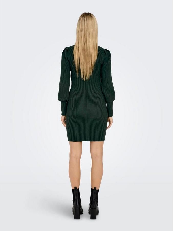 Only Comfort fit gebreide jurk van viscosemix model 'KATIA' - Foto 4