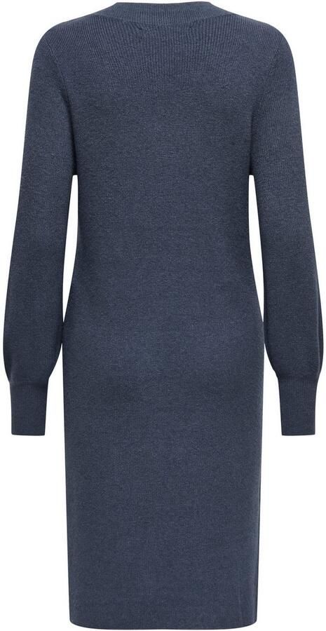 Only Gebreide jurk ONLKATIA LS V-NECK DRESS NCA KNT