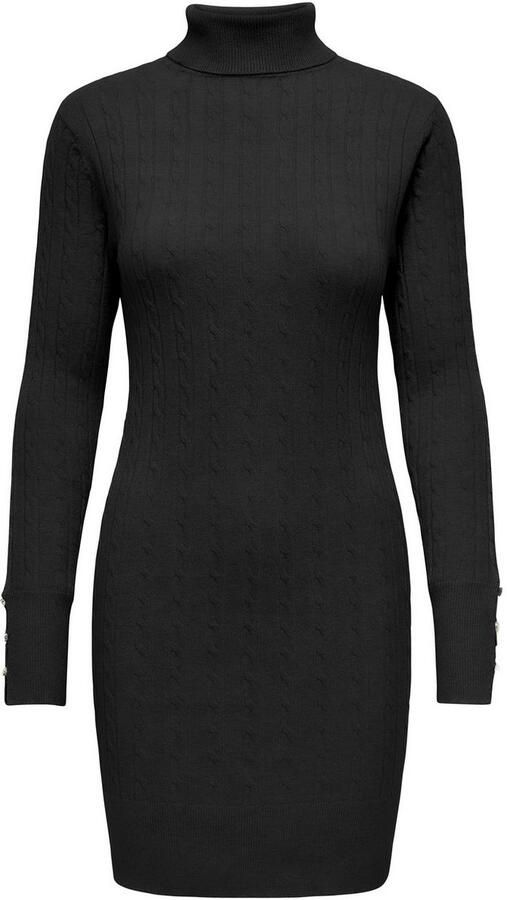 Only Gebreide jurk ONLLOUIS LS ROLLNECK CABLE DRESS AT KNT - Foto 5