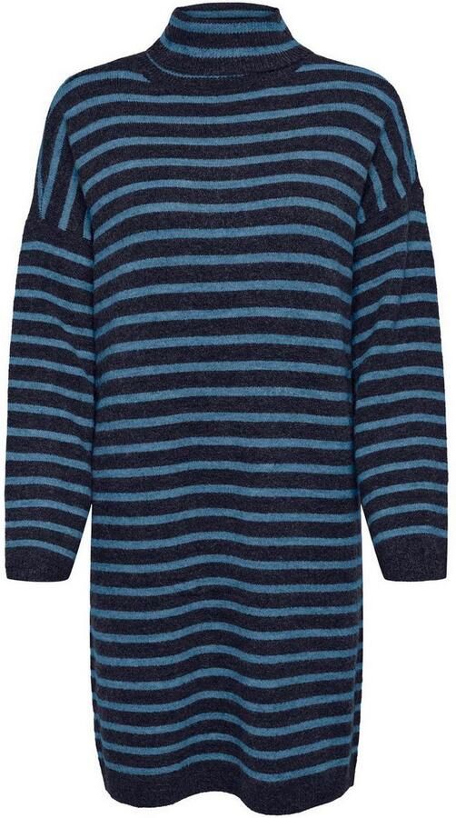 Only Gebreide jurk ONLTALIO LS STRIPE ROLLNECK DRESS BF KNT - Foto 2