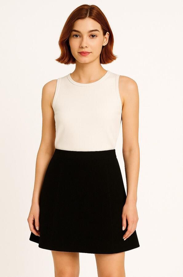 Only Regular fit minirok met elastische band model 'AMA LIFE'