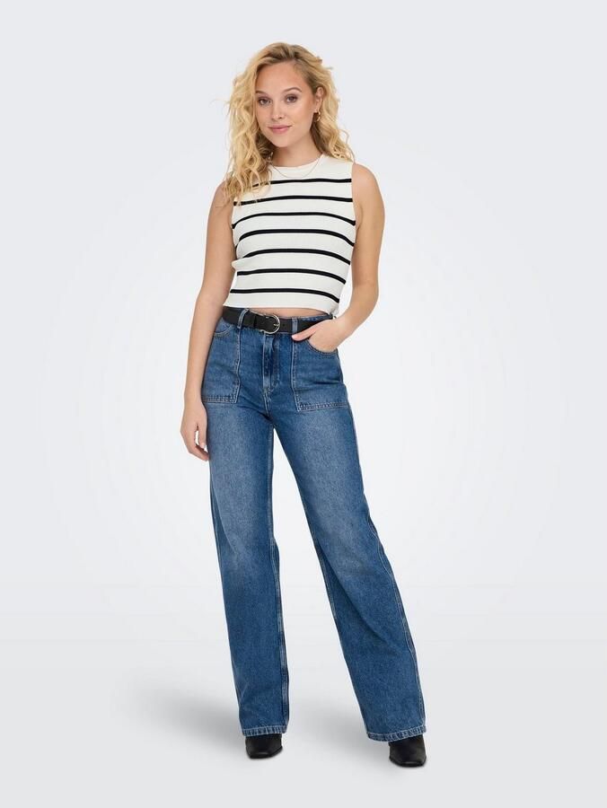 Only Korte top met streepmotief model 'MAJILI' - Foto 2