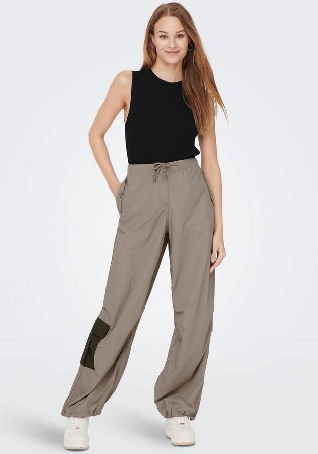 Only Korte top van viscosemix met ronde hals model 'MAJLI' - Foto 2