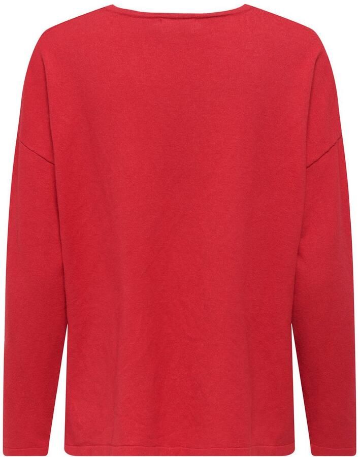Only Gebreide trui ONLAMALIO LIFE LS V-NECK KNT - Foto 2