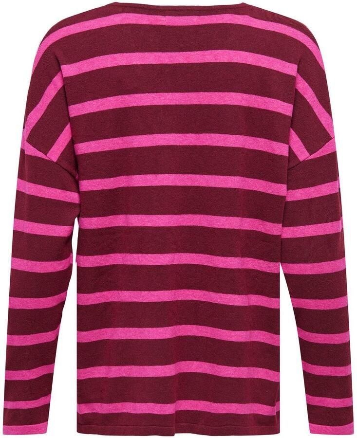 Only Gebreide trui ONLAMALIO LIFE LS V-NECK KNT