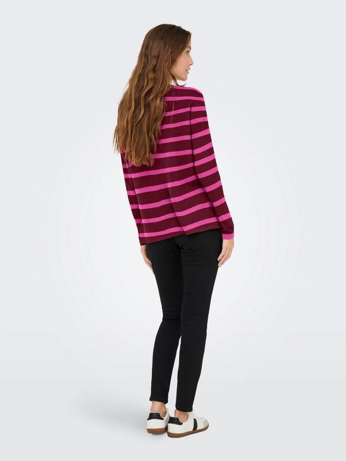 Only Gebreide trui ONLAMALIO LIFE LS V-NECK KNT - Foto 2