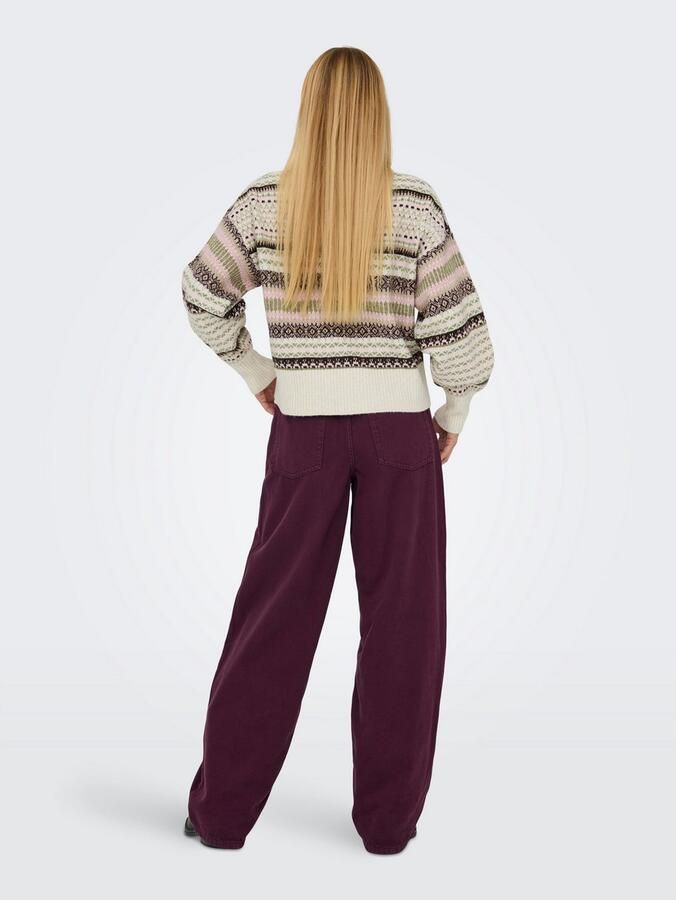 Only Regular fit gebreide pullover met extra brede schouders model 'ARIANNE' - Foto 5