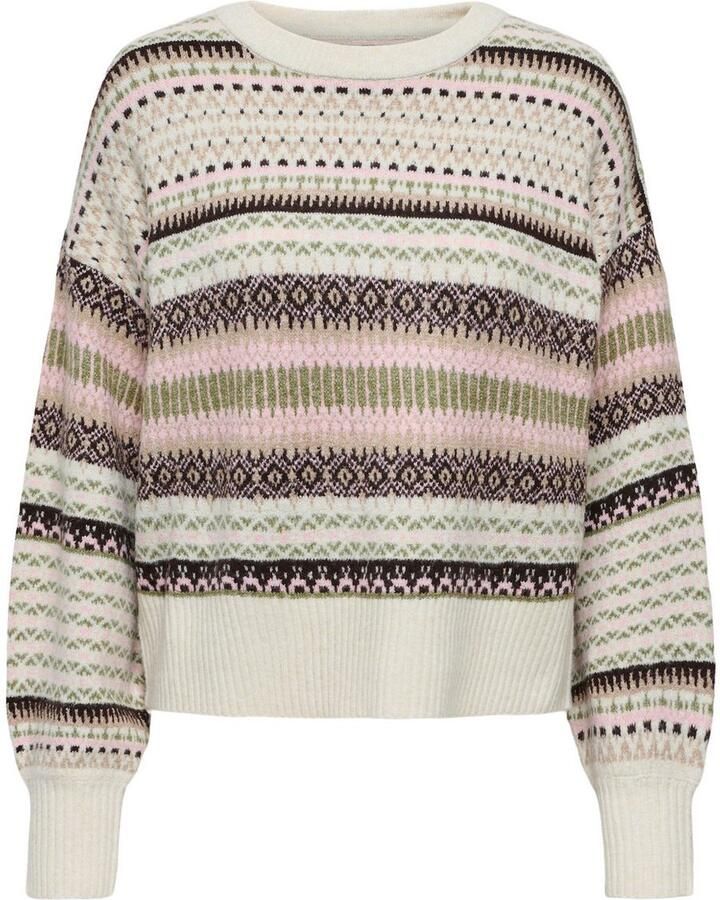 Only Regular fit gebreide pullover met extra brede schouders model 'ARIANNE'